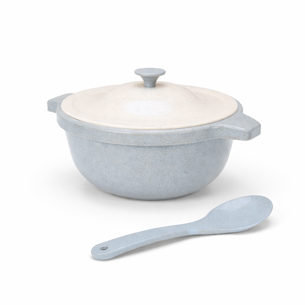 Serving Bowl With Lid And Spoon