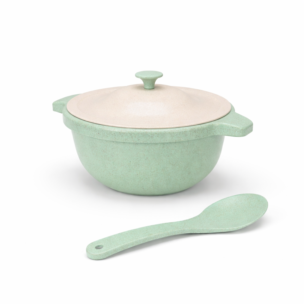 Serving Bowl With Lid And Spoon