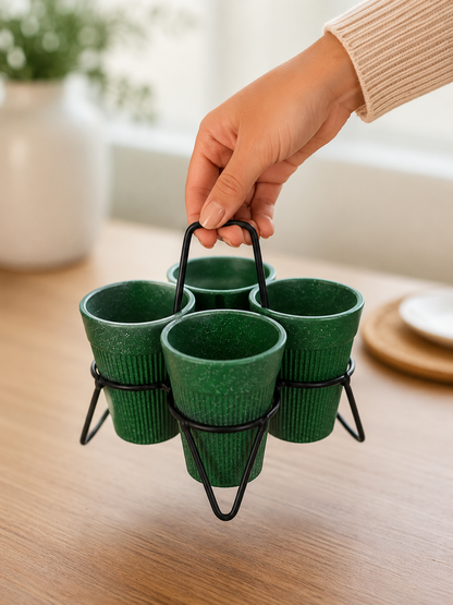 Statement Cutting Cups With Stand