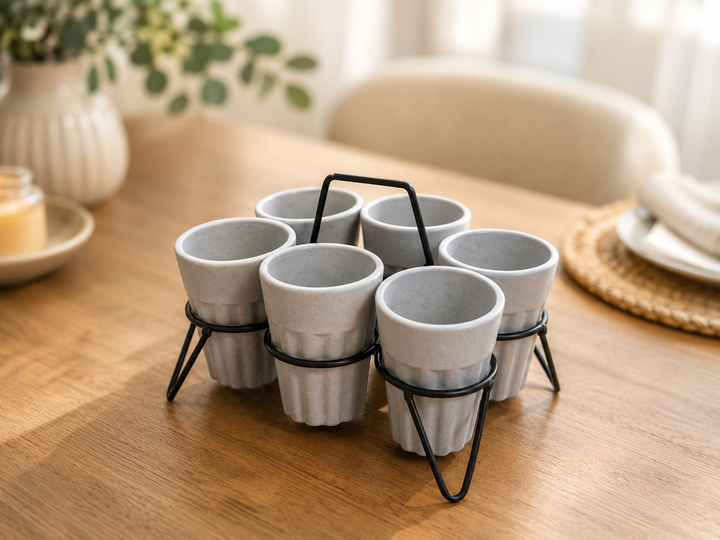 Cutting Chai Cups With Stand