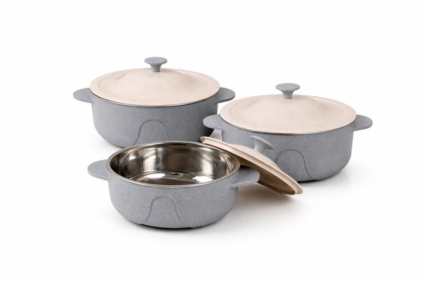 Serving Bowl In Steel With Lid