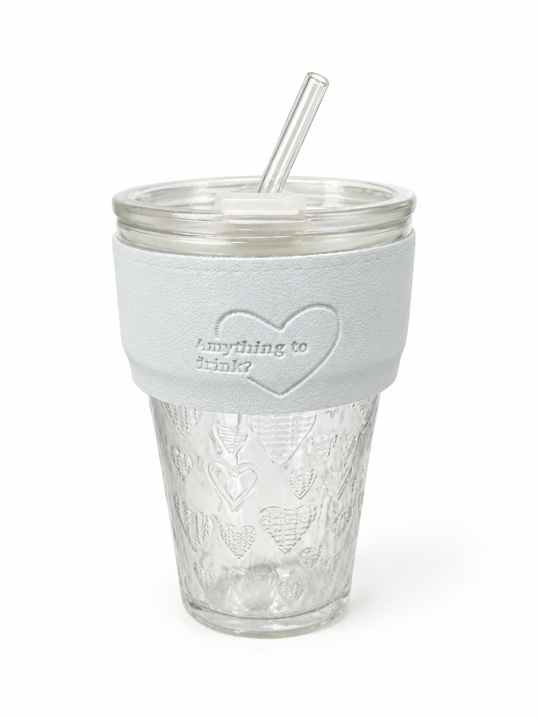 Glass Sipper with Glass Straw