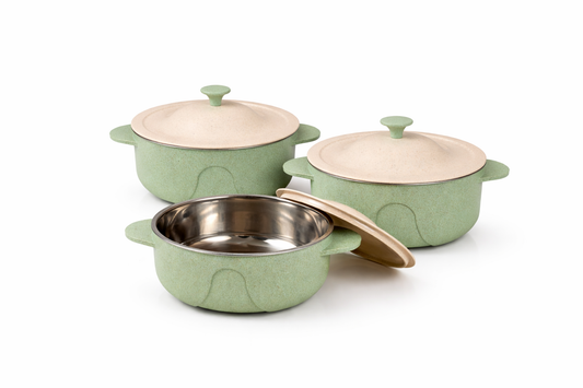 Serving Bowl In Steel With Lid