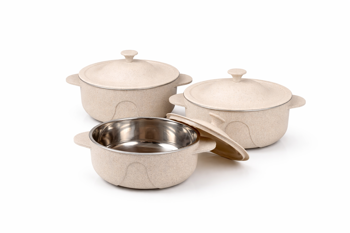 Serving Bowl In Steel With Lid
